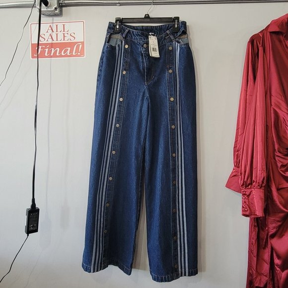 Ivy Park Denimwide Leg Snap Pants 